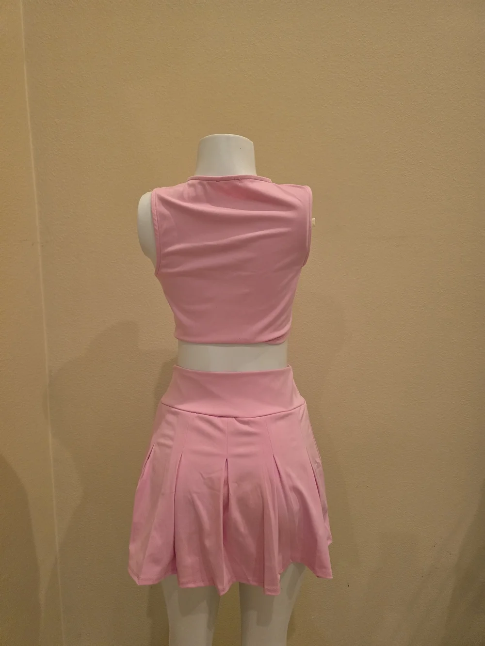 Brand New! Women’s Pink Active Pleated Skater Set